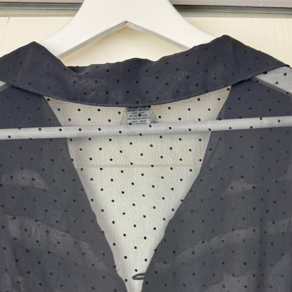 Split Black Ruffled Mini Dress - Picture 15 of 16